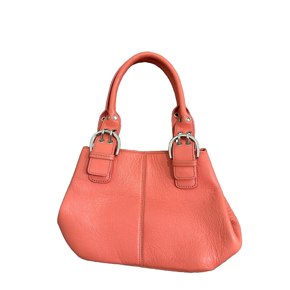 CLARKS Satchel Coral Soft Leather Bag Purse  Y2K Style